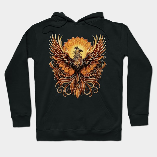 Phoenix bird Hoodie by Style Troop